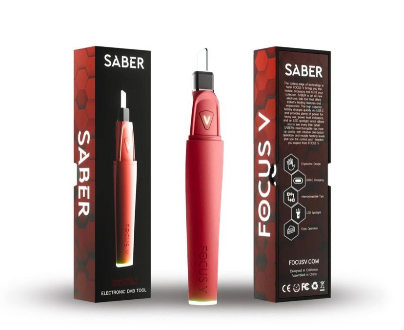 Focus V Saber: Smart Electric Dab Tool - Bordeaux - Image 2