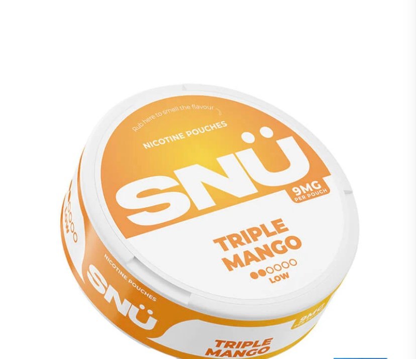 SNU Triple Mango Nic Pouches by Bar Juice