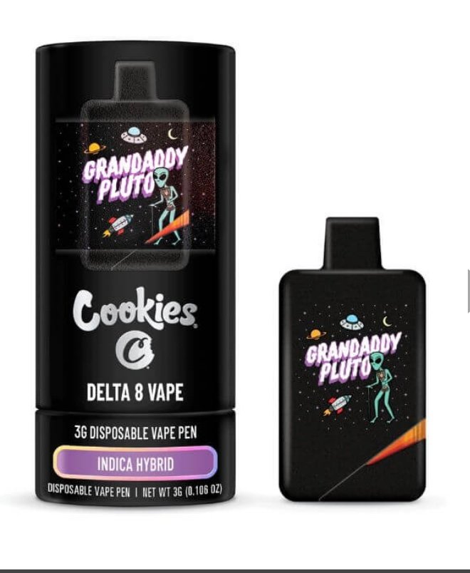 Grandaddy Pluto (Indica Hybrid) -Cookies Delta-8 Disposable 3G
