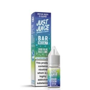Just Juice Bar Range Sour Blue Razz Lime 10ml Nic Salt E-Liquid