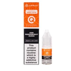Kiwi Passionfruit Guava Q Series 6000 Nic Salt E-Liquid by Juicelet