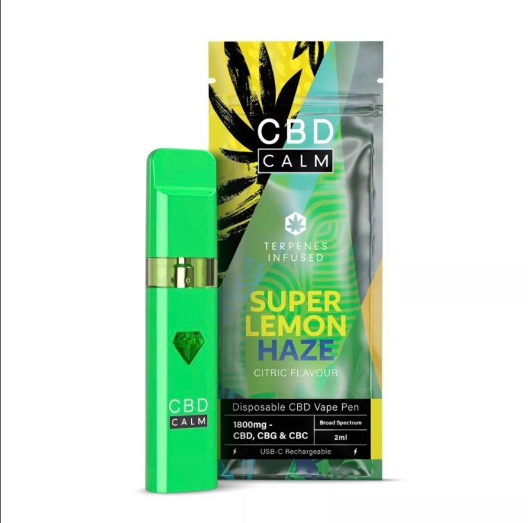 Super Lemon Haze – CBD Terpenes 1800mg Disposable Vape | CBD Calm