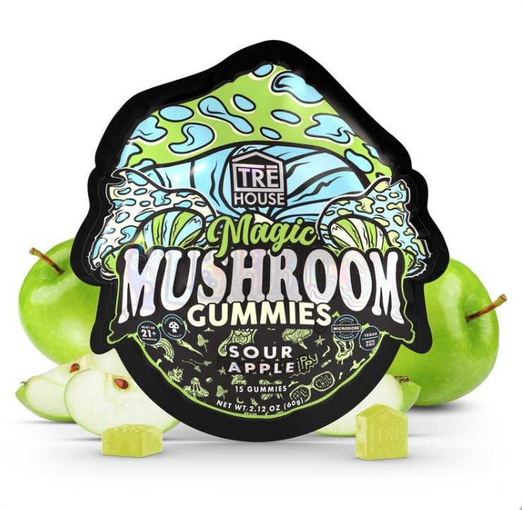Sour Apple Magic Mushroom Gummies