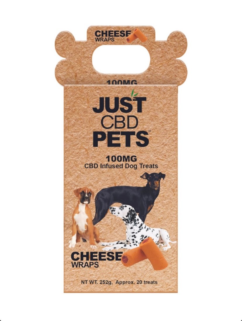 Cheese Wraps Just CBD Dog Treats 100mg