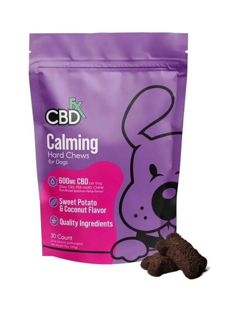 CBDfx Calming Hard Chews For Dogs 600mg CBD