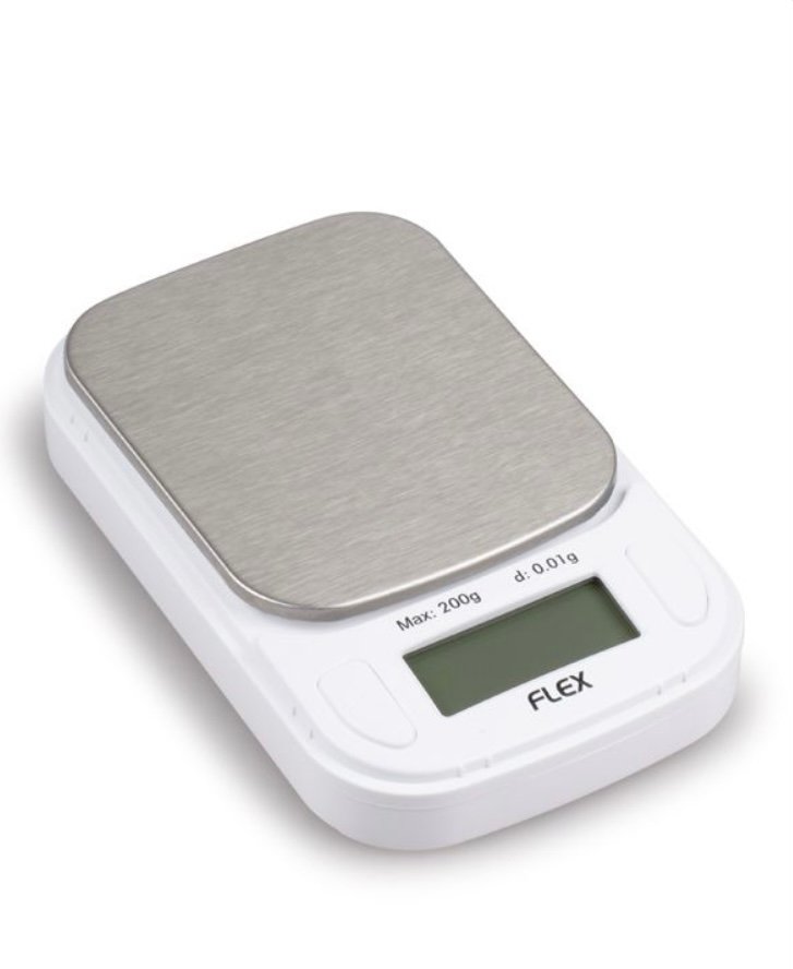 ON BALANCE FLEX 200G X 0.01G MINI DIGITAL SCALE WHITE