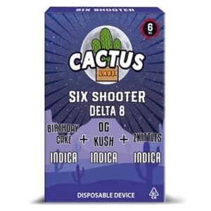 Birthday Cake | OG Kush | Zkittles Cactus Labs Six Shooter D8 Disposable