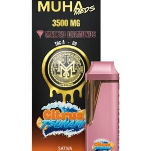 Citrus Tsunami Muha Meds THC-A Delta-9 Melted Diamonds Disposable 3.5G