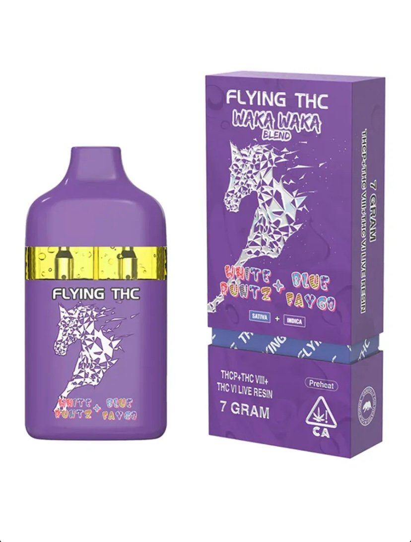 White Runtz + Blue Faygo Flying Horse THC Waka Waka Blend Disposable 7G