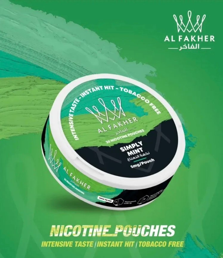 Al Fakher - Simply Mint Nicotine Pouch - Image 2